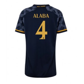 Real Madrid David Alaba #4 Replika Udebanetrøje Dame 2023-24 Kortærmet